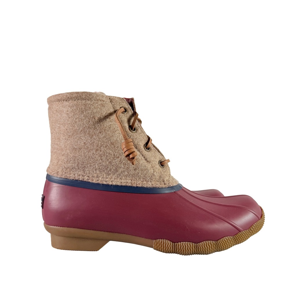 Sperry‎ Women Saltwater Winter Tan Wool Waterproof Duck Boots 6.5 M